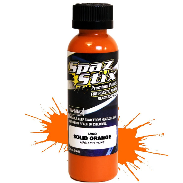 Spaz Stix Solid Orange Airbrush Ready Paint 2oz Bottle