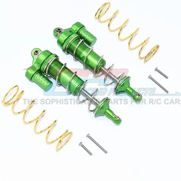 GPM Alum Front Or Rear L-Shape Piggy Back Spring Dampers 125mm (2) Green : Maxx