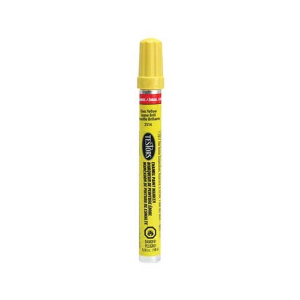 Testors Enamel Paint Marker Gloss Yellow 2514C