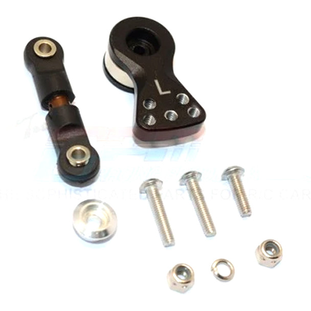 GPM Spring Steel Anti-Thread Tie Rod w/Alum Servo Horn for 25T Black : Typhon / Talion / Kraton / Senton / Outcast