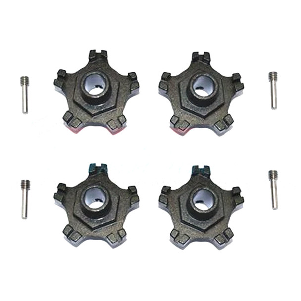 GPM Aluminum Wheel Hex +6mm (8Pcs) Set Black : Arrma Infraction 6S BLX