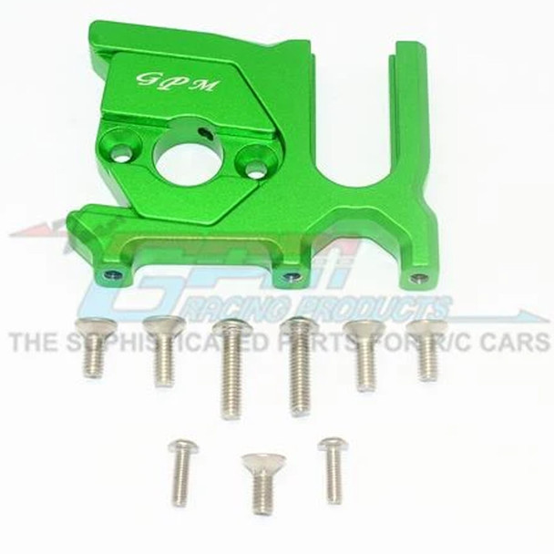 GPM Alum Center Diff Rear + Motor Mount Green : Kraton / Outcast / Notorious / Typhon