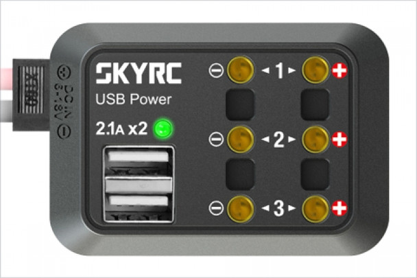 SKY RC SK-600114-03 DC Power Distributor x3 / USB Power x2 w/ XT60 Plug