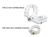 Rakon Heli nCPX860-S CNC AL 6mm Tail Motor Mount Silver Nano CPX / nCPX / nCP X