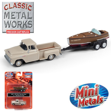 Classic Metal Works 40012 1957 Chevrolet Stepside Pickup Truck