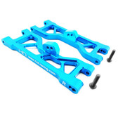 Hot Racing ECT5506 Blue Aluminum Front Sb Suspension Arm Set ECX 2wd