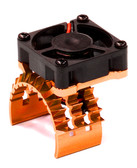 Integy T2 Motor Heatsink w/ Cooling Fan for Traxxas 1/10 Stampede 4X4 & Slash 4X4 T8635ORANGE