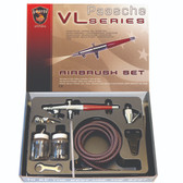 Paasche VLS-SET VLS Double Action Internal Mix Airbrush Set w/ All Three Heads