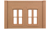 Design Preservation Models 90106 Modular Walls - Double Rectangular Window Kit (2) O Scale