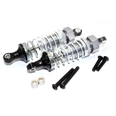 Tamiya DT-03 Upgrade Parts - Front Adjustable Aluminum Dampers, 70mm, Silver (1 Pair Set)
