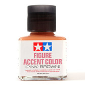 Tamiya 87201 Figure Accent Color Enamel Paints Pink-Brown 40ml Bottle