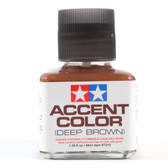 Tamiya 87210 Accent Color Enamel Paints Dark Red-Brown 40ml Bottle