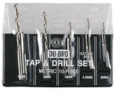 Dubro 510 Tap & Drill Set Metric (10)