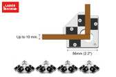 Bachmann 39032 Snap & Glue Clamps (4) #PR-SS-10 : G Scale