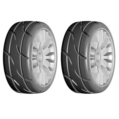 GRP GWH02-P2 1:5 TC W02 REVO DUAL P1 in P3 out Belted Tire w/ Wheel GRP GWH02-P2 1:5 TC W02 REVO DUAL P1 in P3 out Belted Tire w/ Wheel