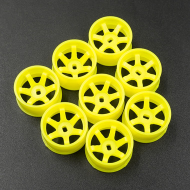 Set Cerchi Stretti Yeah Racing WL-0167WH - Bianco Plastica 8,5mm Per Mini-Z 1/28 AWD