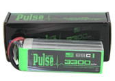 Pulse 6S 22.2V 3300mAh 65C LiPo Battery ULTRA POWER SERIES T-REX 550 600 700 800