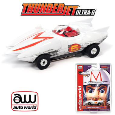 Auto World Thunderjet Speed Racer - Mach 5 Race Worn HO Scale Slot