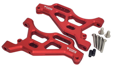 Aluminum Front Lower Arms Upgrade Set For Arrma Limitless, Infraction, Typhon - 2Pcs Red