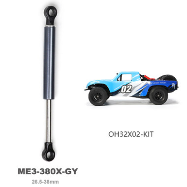 Ammortizzatori Orlandoo Hunter ME3-380X – 26.5-38mm Argento (2pz) Per Micro Camion 1:32