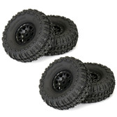 Pro-Line 10209-10 1/24 Trencher F/R 1.0" Tires Mounted 7mm Black Impulse (4) SCX24