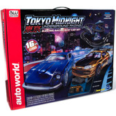 Auto World SRS342 16' Tokyo Midnight Underground Racing Slot Race Set HO Scale