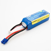 E-Flite EFLB13006S30 1300mAh 6S 22.2V 30C LiPo Battery 13AWG EC3 : 360 CFX Heli