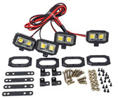 NHX RC Dual LED 5050 Pod Light Bars (4) Solid White for TRX-4 / SCX10 / CEN Ford F450