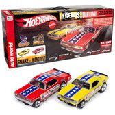 Auto World SRS330 Hot Wheels Legends Quarter Mile Snake vs Mongoose Race Set HO Scale