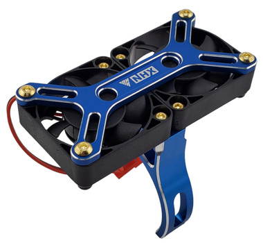 NHX RC 1/5 Twin Cyclone Aluminum High Velocity Cooling Fans With Motor Heatsink Cover – Orange