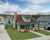 Walthers 933-3797 Craftsman Bungalow Kit HO Scale