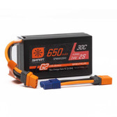 Spektrum SPMX652SH2 7.4V 650mAh 2S Smart G2 Hardcase 30C LiPo Battery w/ IC2