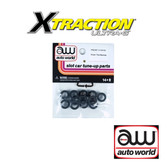 Auto World Xtraction Front Tire (Pair) Narrow (6) Pack: 1:64 / HO Scale Slot Car