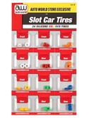 Auto World SCM159 Colored Silicone Replacement Tires Thunderjet (24 Tires) HO Scale