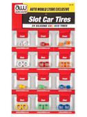 Auto World SCM161 Colored Silicone Replacement Tires 4Gear (24 Tires) HO Scale