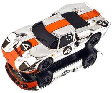 AFX Ford GT40 MKII #4 Mirror Chrome / Orange Edition Mega G+