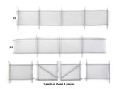 Walthers 949-4204 Built-Up Chain Link Fence Kit HO Scale