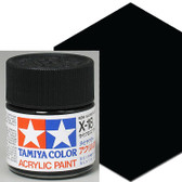 Tamiya Acrylic X-18 Semi-Gloss Black 3/4 oz Paint