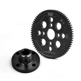 GPM Medium Carbon Steel High Speed M0.6 Module Spur Gear 70T + Spur Gear Holder for Tamiya 1/10 XV-02 PRO