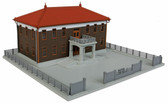 Kato 23-459B City Hall Building Assembled - Brown N Scale