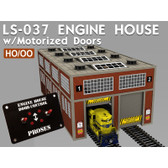 PROSES LS-037 Engine House Kit w/ Motorized Working Doors HO Scale