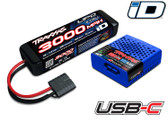 Traxxas 2985-2S 2s LiPo USB-C Completer Pack w/ Traxxas iD Technology