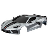 Traxxas 9311T Complete Painted Silver Body for 4-Tec 3.0 Chevrolet Corvette Stingray