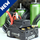 Castle Creations Cobra 8 25.2V Waterproof ESC w/ 1515 - 2200Kv V2 Sensored Brushless Motor