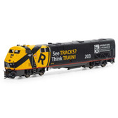 Athearn ATHG81337 P42DC Amtrak Operation Lifesaver #203 Locomotive w/DCC & Sound HO Scale