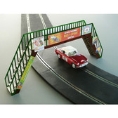 PROSES LS-314 Footbridge For 2 Lane (Laser-Cut, Cardboard Kit) for 1:32 Scale Slot Car