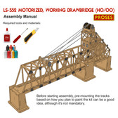 PROSES LS-552 Motorized, Working Drawbridge Kit for HO / OO Scale