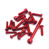 Yeah Racing YA-0733RD Aluminum Screws Set Red for SANWA M17 Transmitter