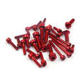 Yeah Racing YA-0734RD Aluminum Screws Set Red for Futaba 10PX Transmitter