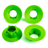 Traxxas 9569G Wheel Covers Green (4) for Sledge / E-Revo